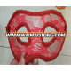 Hot wholesale red les Chinese Fashion wedding mask