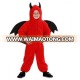 Halloween red fuzzy devils costumes for children